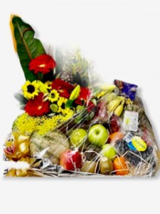 Fruit, Flowers & Chocolate Basket