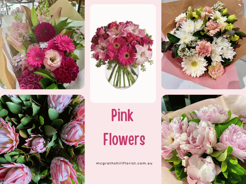 pink flower ideas by mcgrathshill florist