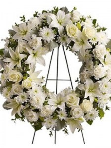Large White Wreath