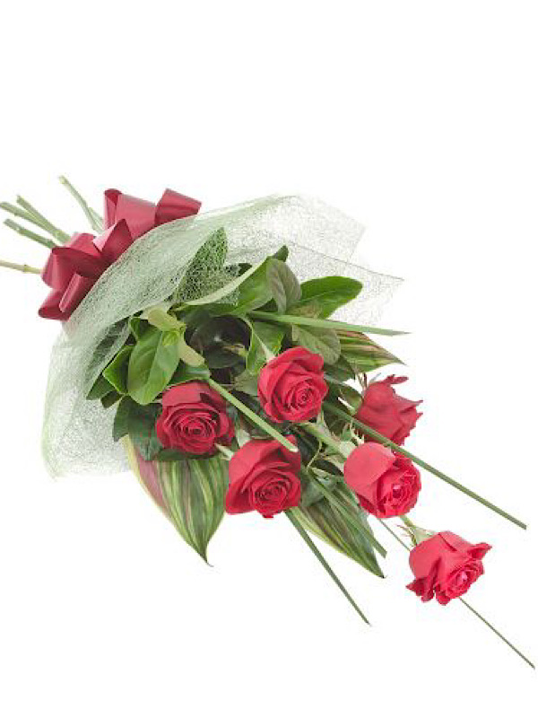 Six Red Rose Bouquet