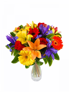 Delightful Bouquet Includes Vase